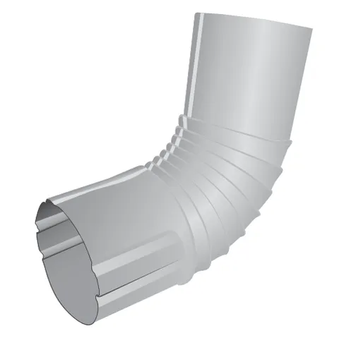 Aluminum Round Downspout Elbow 3 in. 75 Degree