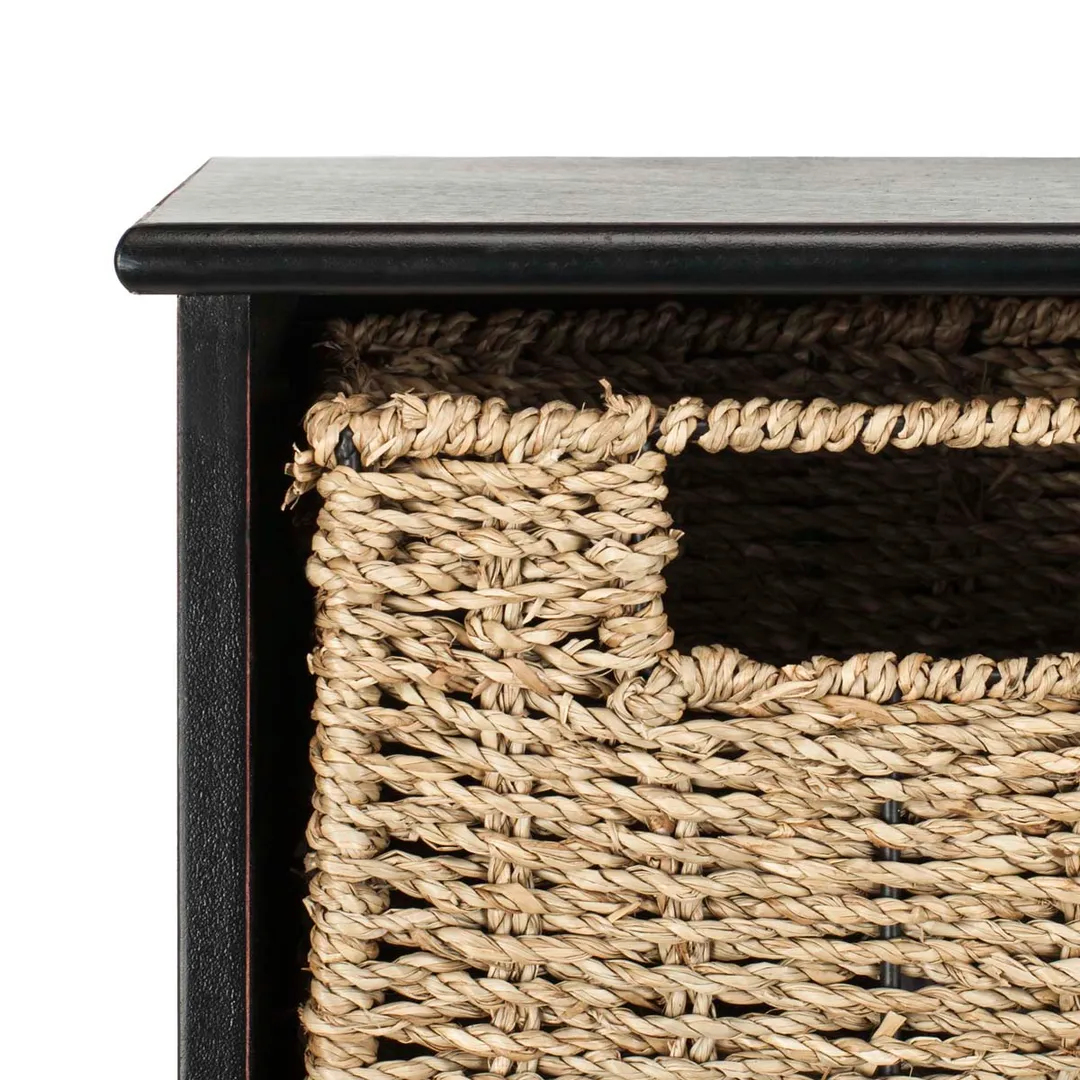 Safavieh Finley Hanging 3 Basket Wall Rack (Black) - 28" x 7.8" x 12", photo 3 of 5