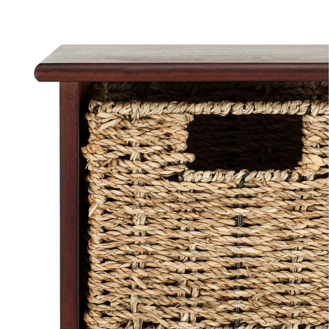 Safavieh Finley Hanging 3 Basket Wall Rack (Cherry, 28" x 7.8" x 12"), photo 3 of 5