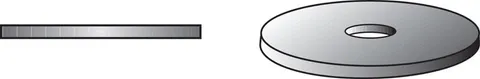 Zinc-Plated Steel 5/16 in. Fender Washer, 100-Pack