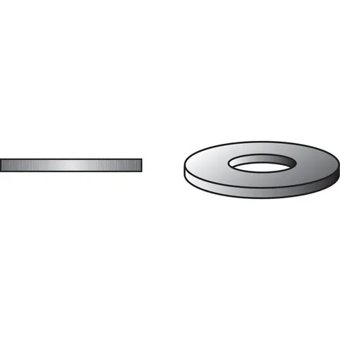 Zinc-Plated Steel 7/16 in. USS Flat Washer, 205-Pack