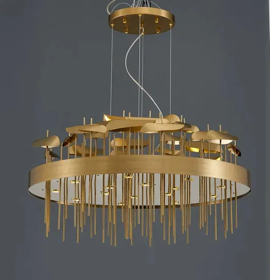 DLSS Lighting Co.,Ltd Home Gold LED Long Italy Indoor Bar Chandelier, photo 3 of 6