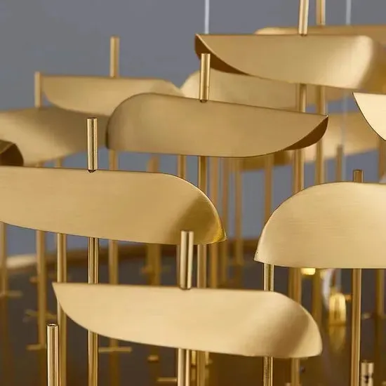 DLSS Lighting Co.,Ltd Home Gold LED Long Italy Indoor Bar Chandelier, photo 5 of 6