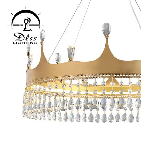 DLSS Lighting Co., Ltd Hot Sale Large Pendant Hanging Light LED Crystal Chandeliers Modern Decorative Pendant Lamp, photo 6 of 6