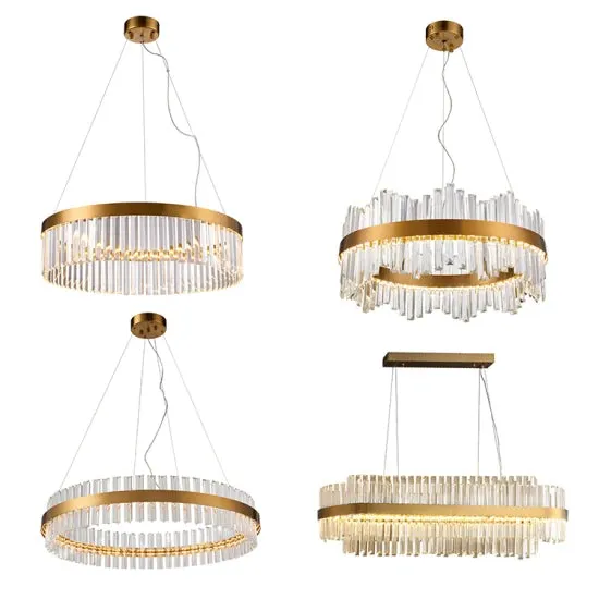 DLSS Lighting DLSS Hotel Modern Chandelier LED Hanging Lamp Nordic Industrial Room Pendant Lighting, in a room, photo 2 of 6