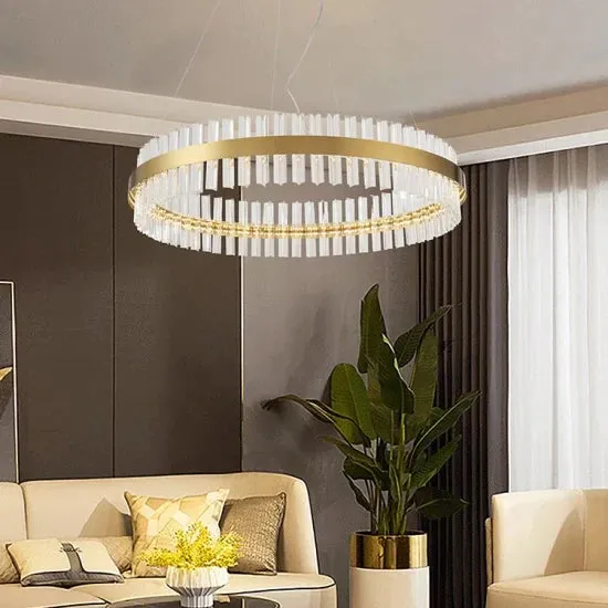 DLSS Lighting DLSS Hotel Modern Chandelier LED Hanging Lamp Nordic Industrial Room Pendant Lighting, in a room, photo 3 of 6