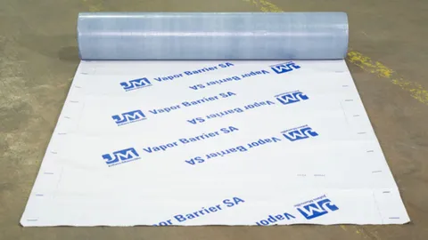 JM Vapor Barrier SA Self-Adhering Roofing Underlayment 45 in × 468 ft White Roll