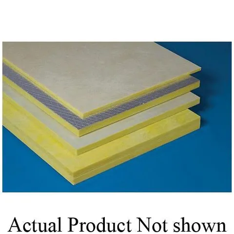 (Johns Manville) Whispertone Rigid Fiberglass Acoustical Panel Insulation Board 49 × 97 × 1 in
