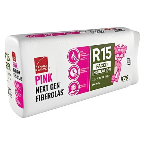 R-15 Kraft Faced Fiberglass Insulation Batts (All Sizes)