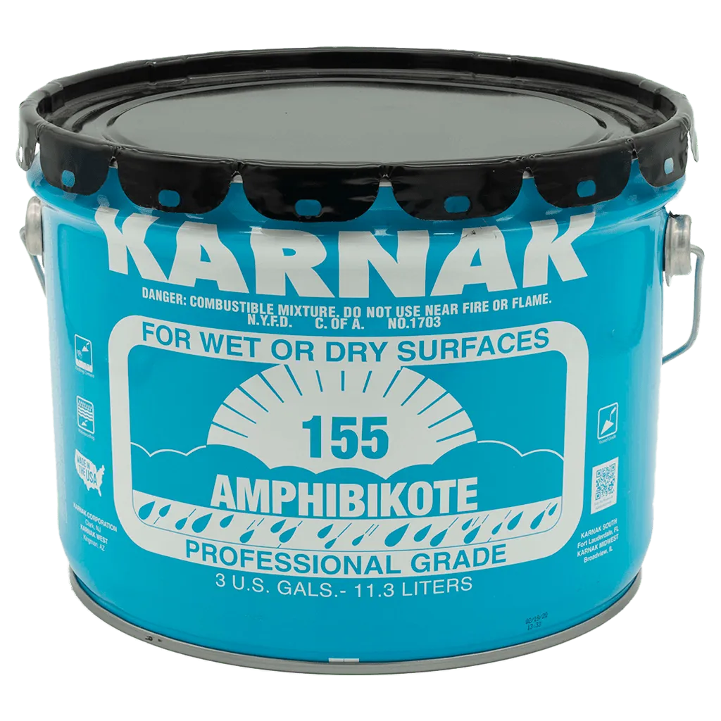 Karnak 155AF Amphibikote Emergency Roof Cement, Water-Displacing Asphalt, Black, Multiple Sizes and Grades, photo 2 of 3