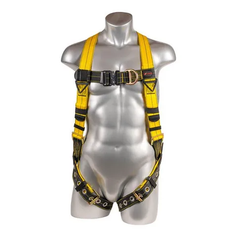 Kapture 5 Point Element Full Body Harness - 2 D-Rings QC Chest - Tongue Buckle Legs - Revolta Oil & Water Rep Webbing - All Sizes