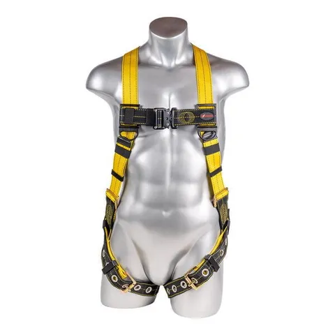 Kapture 5 Point Element Full Body Harness - 3 D-Rings - QC Chest - Tongue Buckle Legs - Revolta Oil & Water Rep Webbing - All Sizes