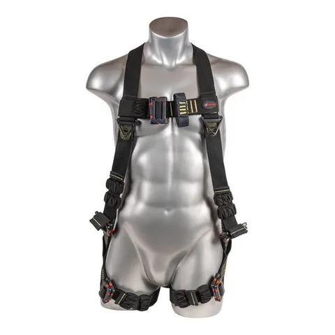 Kapture 5 Point Element Full Body Harness - Arc Flash Rated - 2 Web Loops - Mating Buckle Chest & Legs - All Sizes