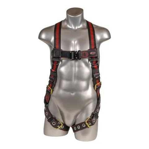Kapture 5 Point Elite Full Body Harness - Dorsal D-Ring - QC Chest - Tongue Buckle Legs - All Sizes