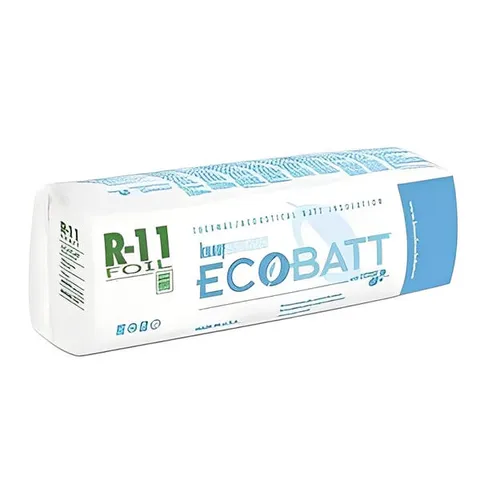 Ecobatt R-11 Foil Faced Fiberglass Insulation Batts - 3.5 × 16 × 96 in