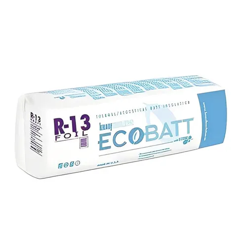 Ecobatt R-13 Foil Faced Fiberglass Insulation Batts - 3.5 × 16 × 96 in