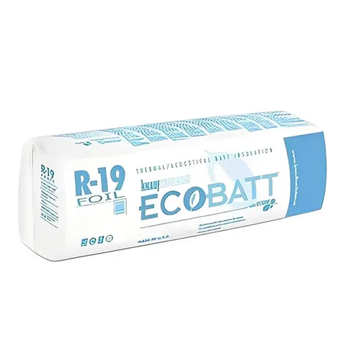 Ecobatt R-19 Foil Faced Fiberglass Insulation Batts - All Sizes
