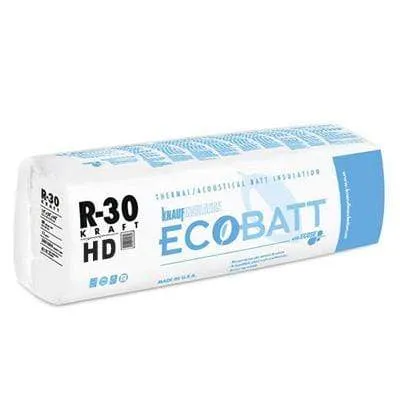 Ecobatt R-30 HD Kraft Faced Fiberglass Insulation Batts - All Sizes