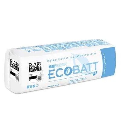 Ecobatt R-38 Kraft Faced Fiberglass Insulation Batts - All Sizes