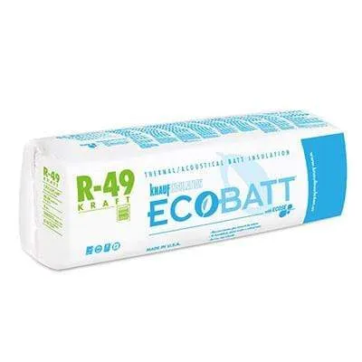 Ecobatt R-49 Kraft Faced Fiberglass Insulation Batts - All Sizes