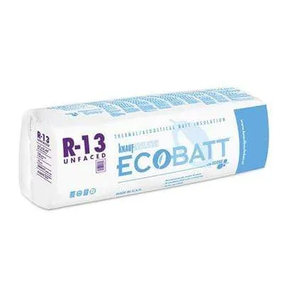 Ecobatt R-13 Unfaced Fiberglass Insulation Batts - All Sizes