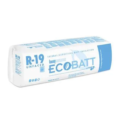 Ecobatt R-19 Unfaced Fiberglass Insulation Batts - All Sizes