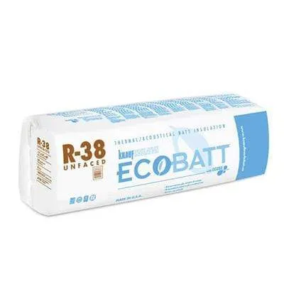 Ecobatt R-38 Unfaced Fiberglass Insulation Batts - All Sizes