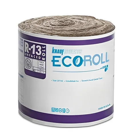Ecoroll R-13 Unfaced Fiberglass Insulation Roll 3.5 in × 15 in × 62.7 ft