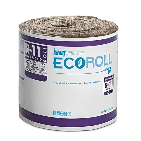 Ecoroll R-11 Unfaced Fiberglass Insulation Roll - All sizes