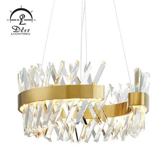 DLSS Lighting Dlsslighting LED 45W 3000K Big Crystal Chandelier Light, photo 2 of 6