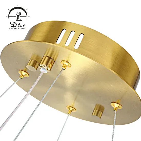 DLSS Lighting Dlsslighting LED 45W 3000K Big Crystal Chandelier Light, photo 6 of 6