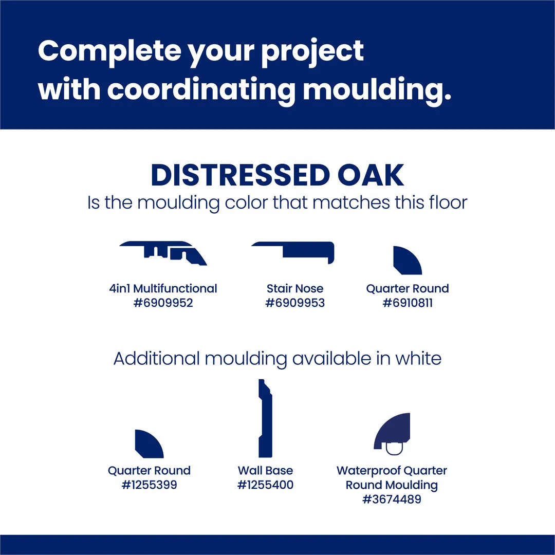 QuickStep Studio + Spill Repel Distressed Oak 12-mm T x 6-in W x 47-1/4-in L Waterproof Laminate Wood Flooring ( 16.12-sq ft / Carton ), photo 6 of 9