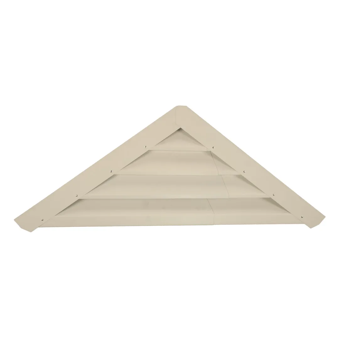 Lomanco 900 Series Aluminum Adjustable Triangle Gable Vent - White or Mill, 21-1/4 to 56-1/4 in, photo 2 of 4