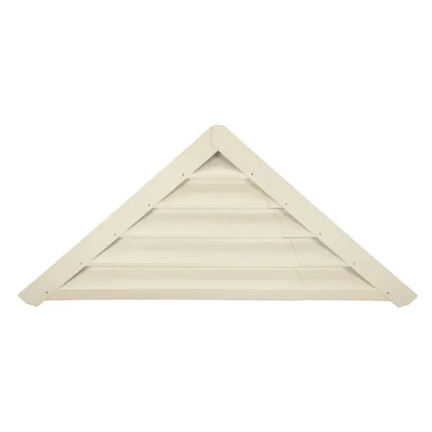 900 Series Aluminum Adjustable Triangle Gable Vent - White or Mill