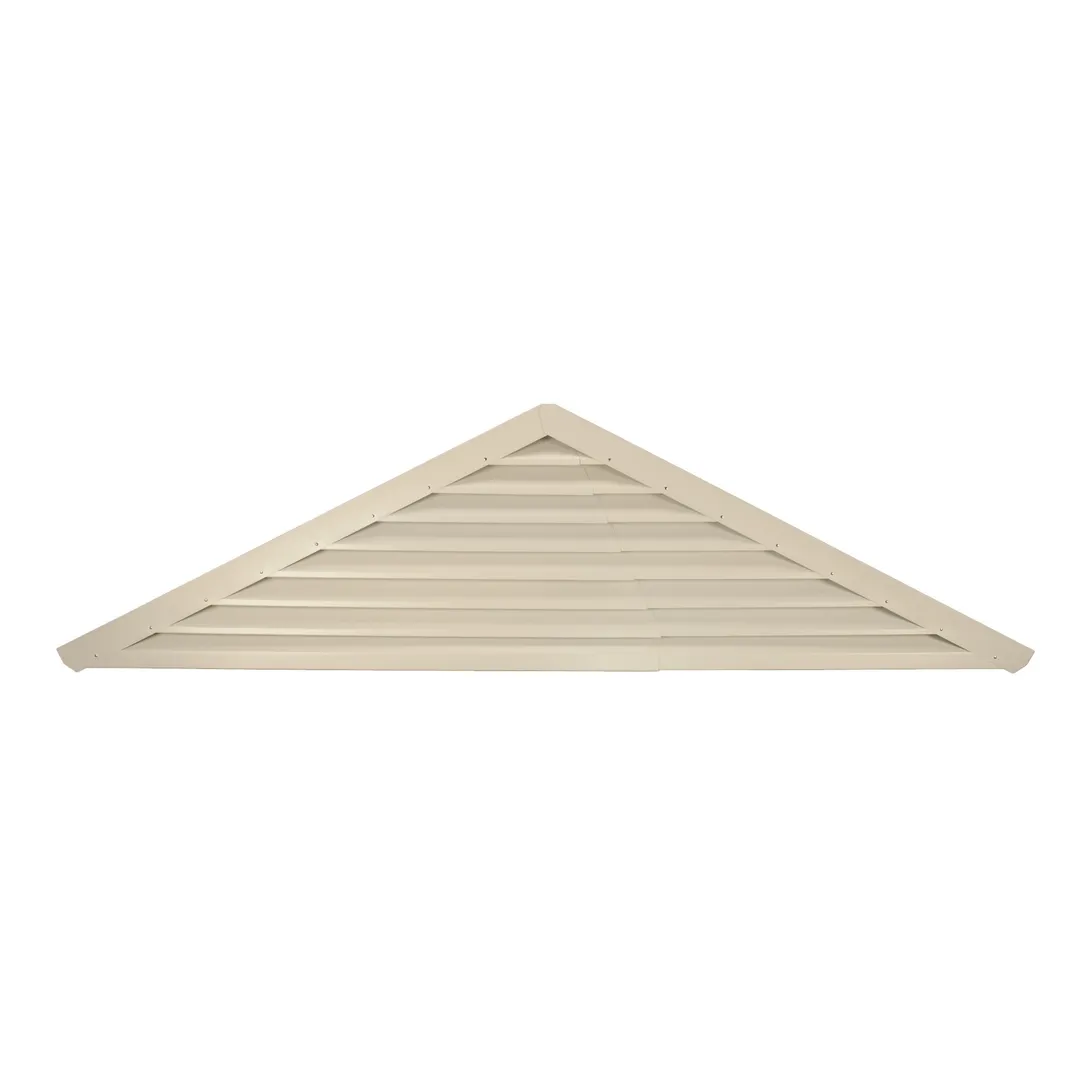 Lomanco 900 Series Aluminum Adjustable Triangle Gable Vent - White or Mill, 21-1/4 to 56-1/4 in, photo 4 of 4