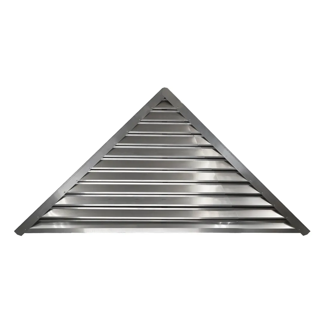 Lomanco 900 Series Aluminum Adjustable Triangle Gable Vent - White or Mill, 21-1/4 to 56-1/4 in, photo 3 of 4