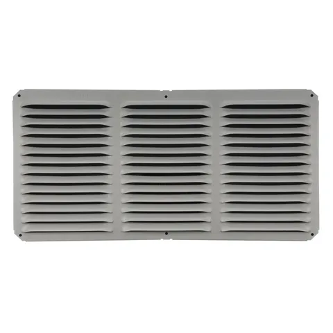 Aluminum Cornice Vent, 3 × 15 in and 7 × 15 in, White or Brown