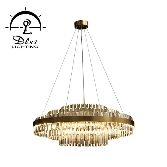 DLSS Lighting Co., Ltd Luxry Indoor Pendant Light Crystal Chandelier Lighting Living Room Dining Room Modern Lamp, in a room, photo 6 of 6