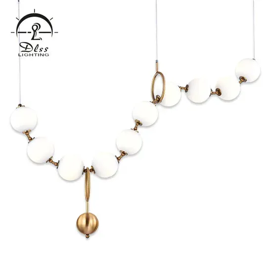 DLSS Lighting Luxury Glass Chandelier New Design Lamp for Living Room, in a room, photo 2 of 2