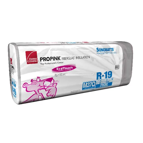 R-19 Kraft Faced 6.25 × 24 × 48 in Fiberglass Insulation Sonobatt