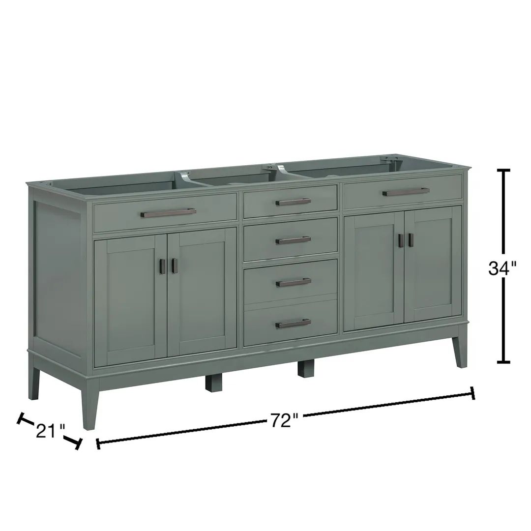 Avanity Madison 72-in Tobacco Bathroom Vanity Cabinet, photo 9 of 10