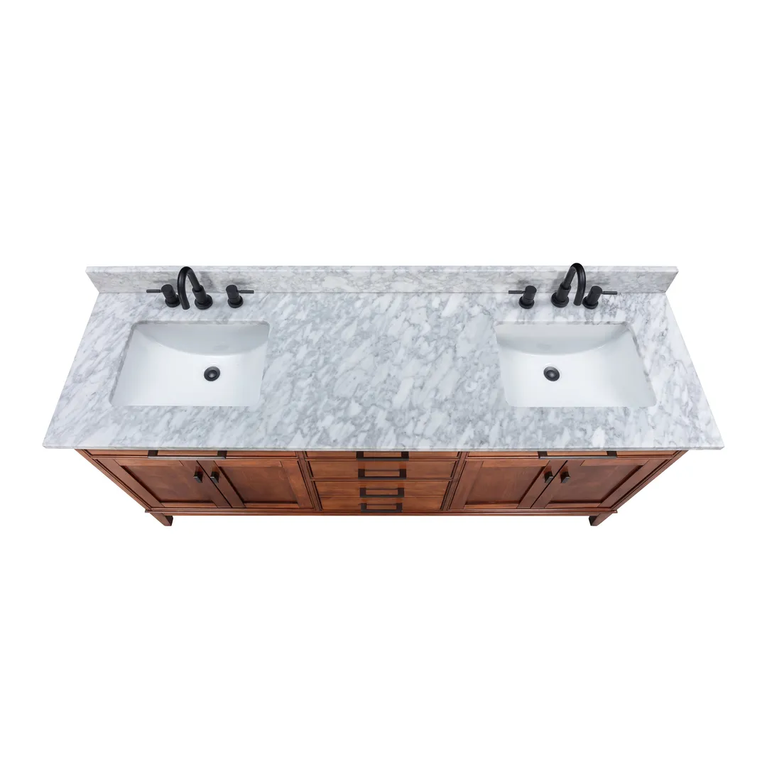Avanity Madison 72-in Tobacco Bathroom Vanity Cabinet, photo 4 of 10