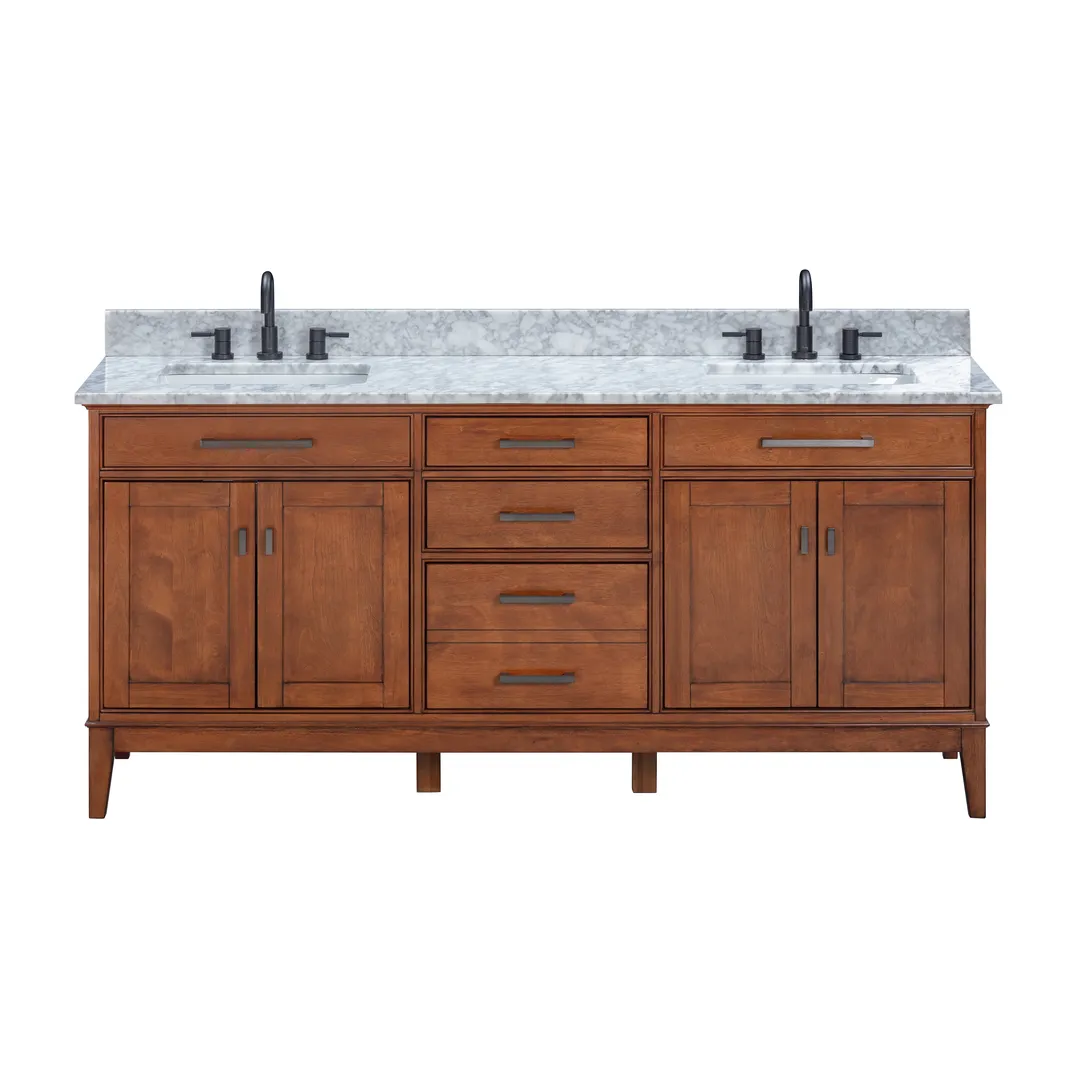 Avanity Madison 72-in Tobacco Bathroom Vanity Cabinet, photo 3 of 10