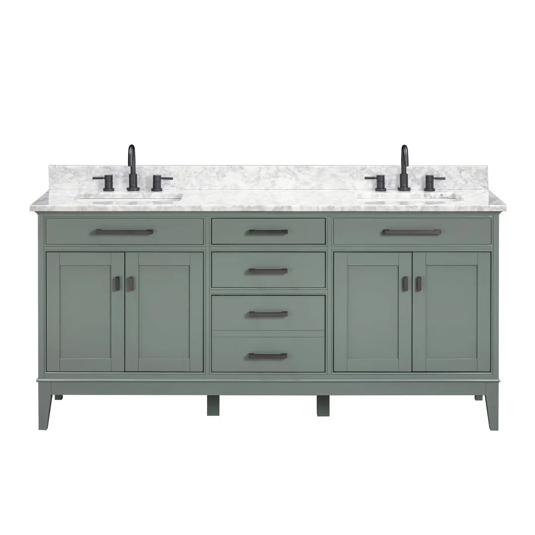 Avanity Madison 72-in White Bathroom Vanity Cabinet, photo 6 of 12