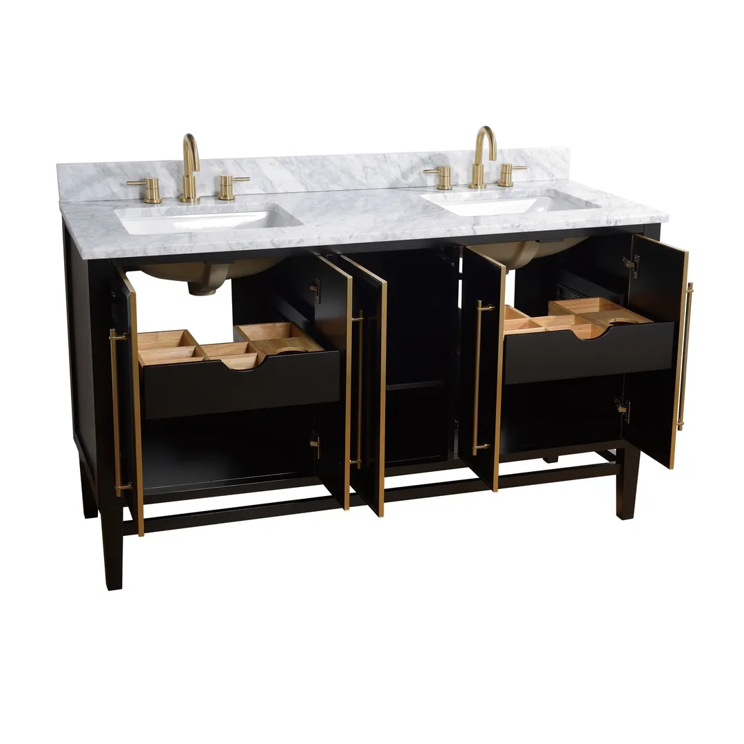 Avanity Mason 60-in White Bathroom Vanity Cabinet, photo 13 of 14