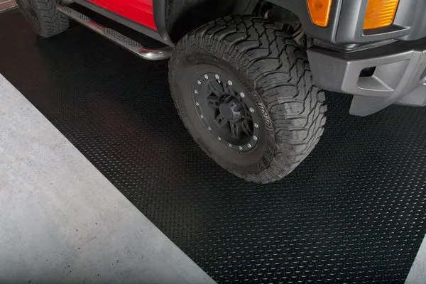 G-Floor Diamond Tread 8.5 ft. x 24 ft. Midnight Black Roll-Out Vinyl Garage Flooring Cover and Protector, photo 6 of 8