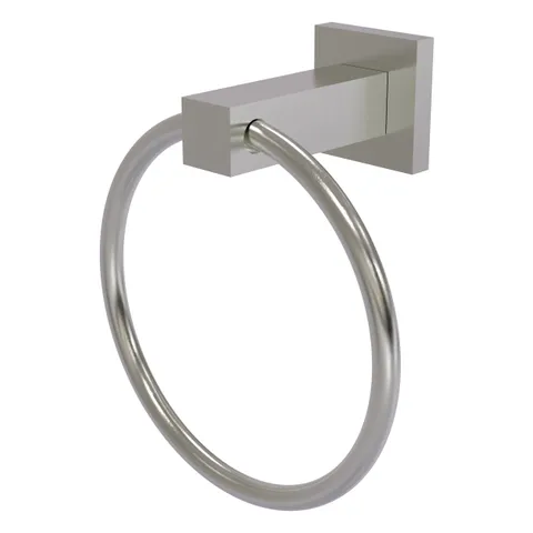 Montero Matte Black Wall Mount Towel Ring, 6-inch