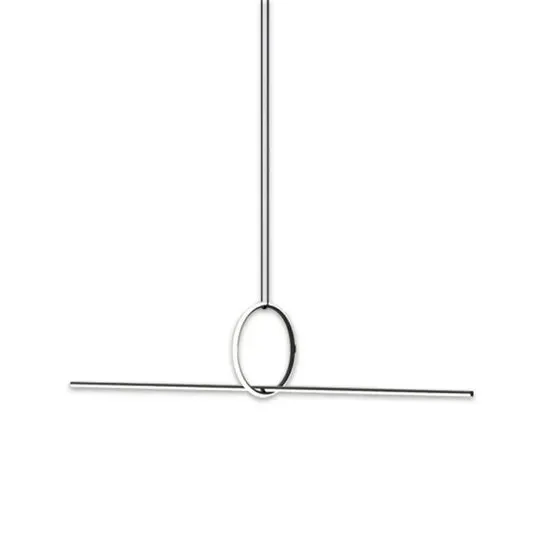 DLSS Lighting Metal Circle Acrylic Pendant Light LED Lighting Simple Lamp Modern Chandelier, photo 3 of 6