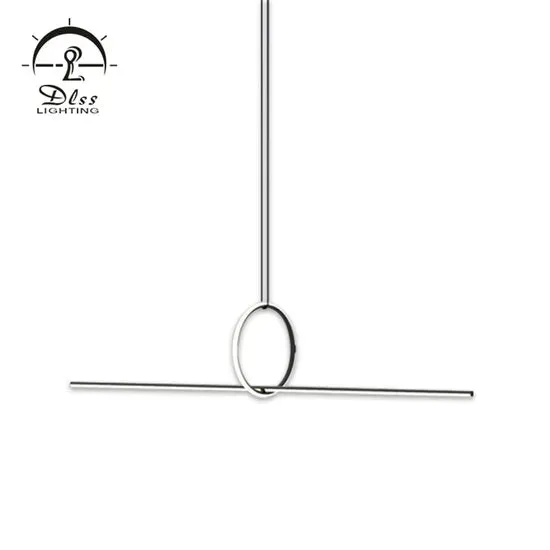 DLSS Lighting Metal Circle Acrylic Pendant Light LED Lighting Simple Lamp Modern Chandelier, photo 6 of 6