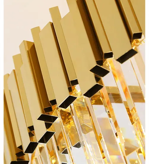DLSS Lighting Co.,Ltd Modern American Euroueap Home Decoration Luxury Crystal Brass Copper Iron Metal Hanging Pendant Lights Chandelier, photo 5 of 6